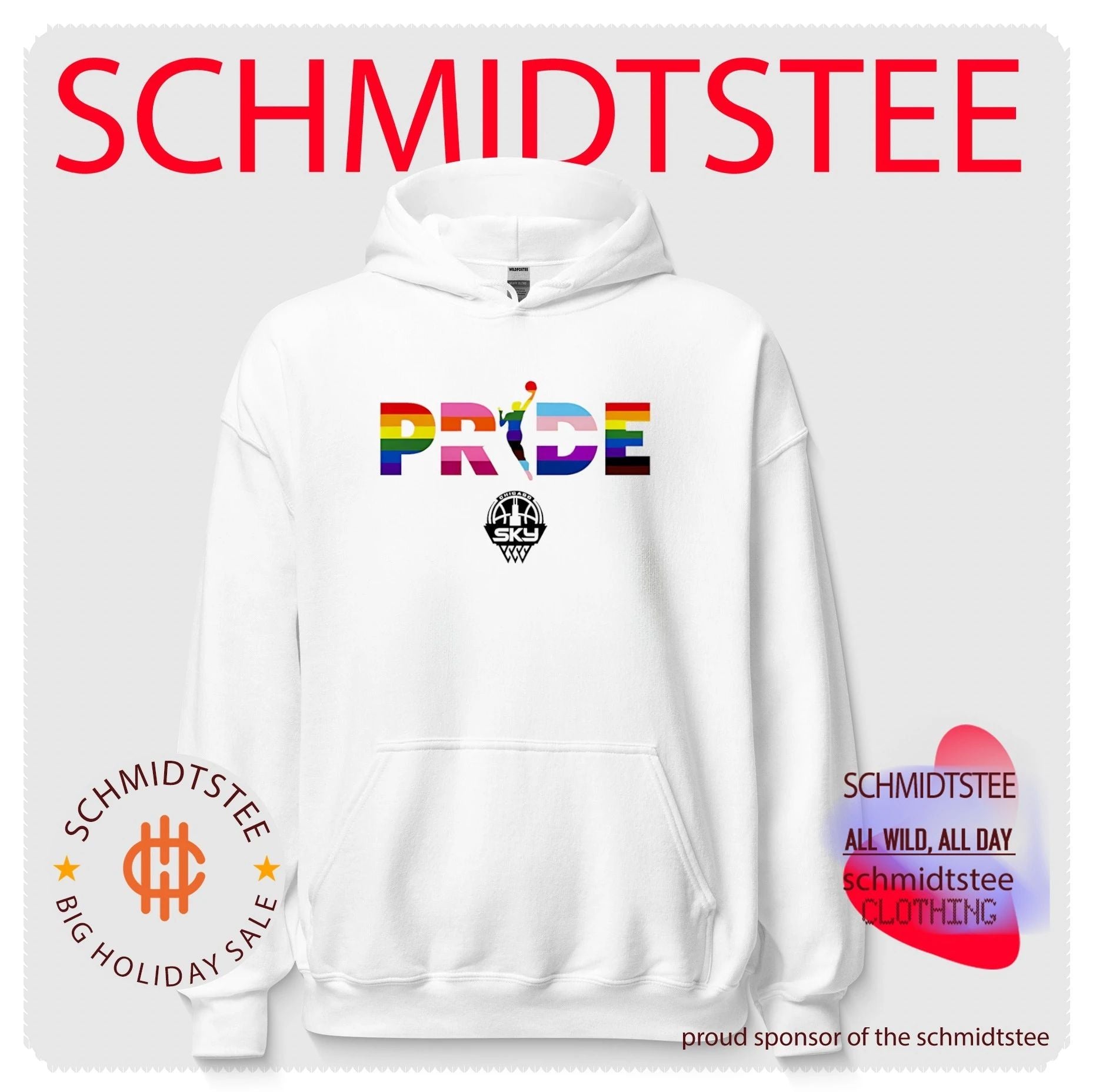 Chicago Sky WNBA pride stripes shirt