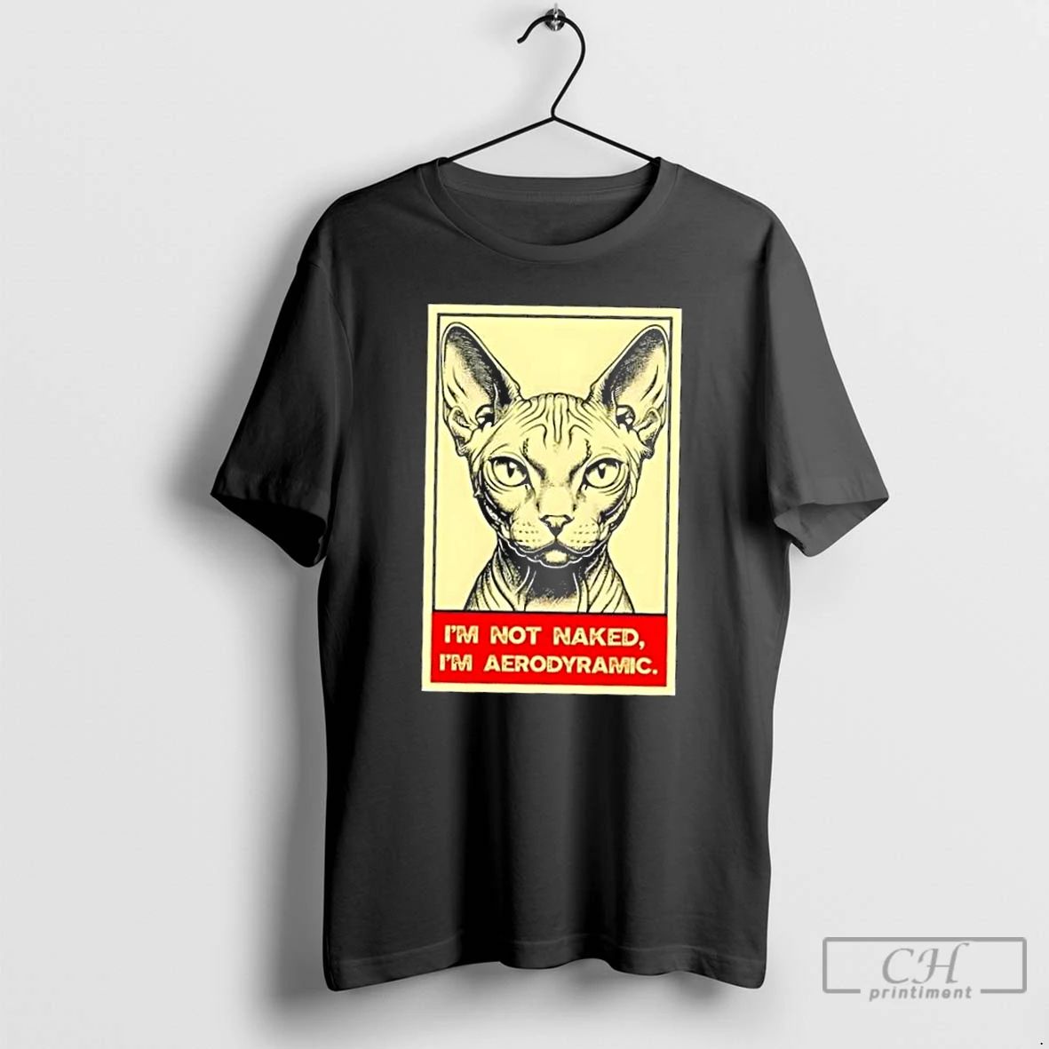 Classic Cat Im Not Naked Im Aerodynamic T Shirts