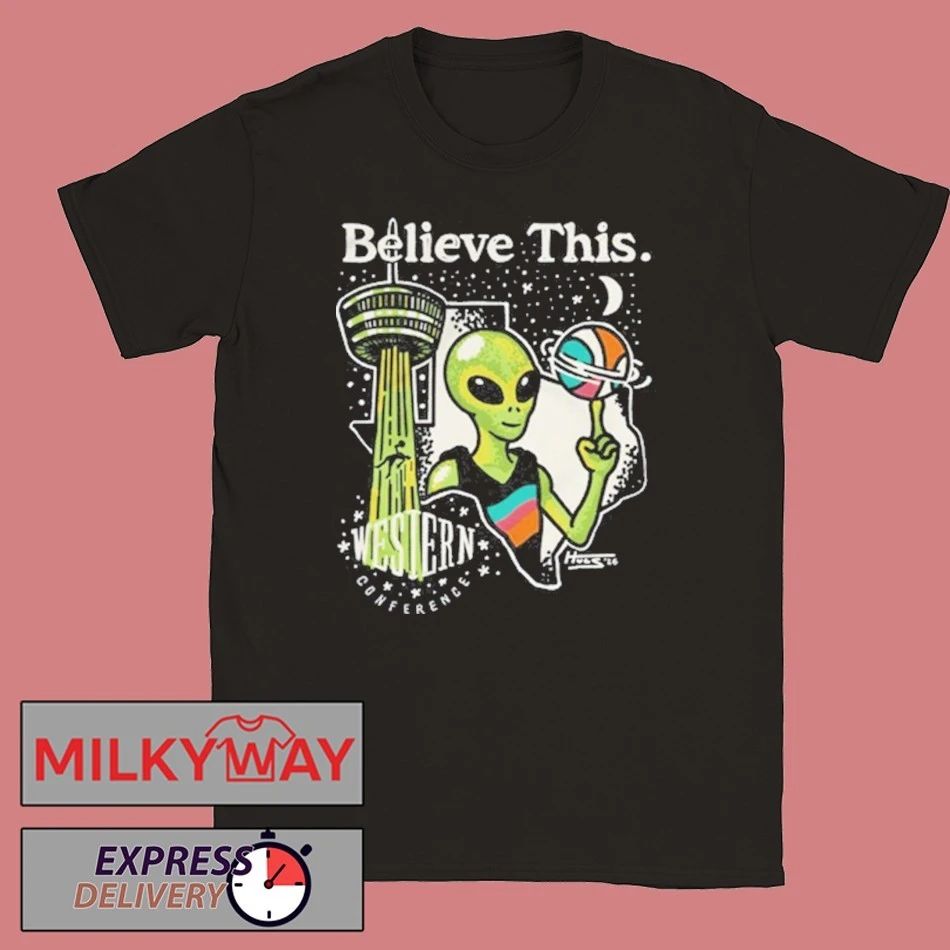 San Antonio Spurs Believe This Alien Western Conference 2026 Shirt