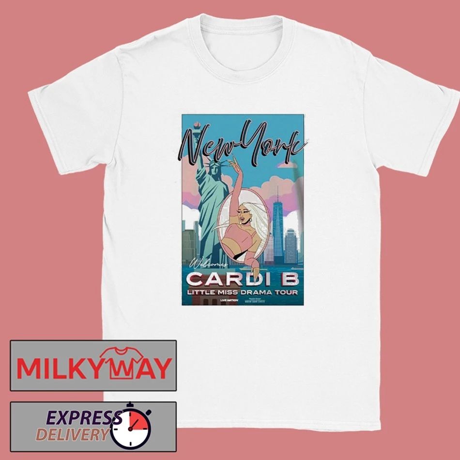 Cardi B Little Miss Drama Tour 2026 Venue Poster At Madison Square Garden On March 26 2026 New York shirt