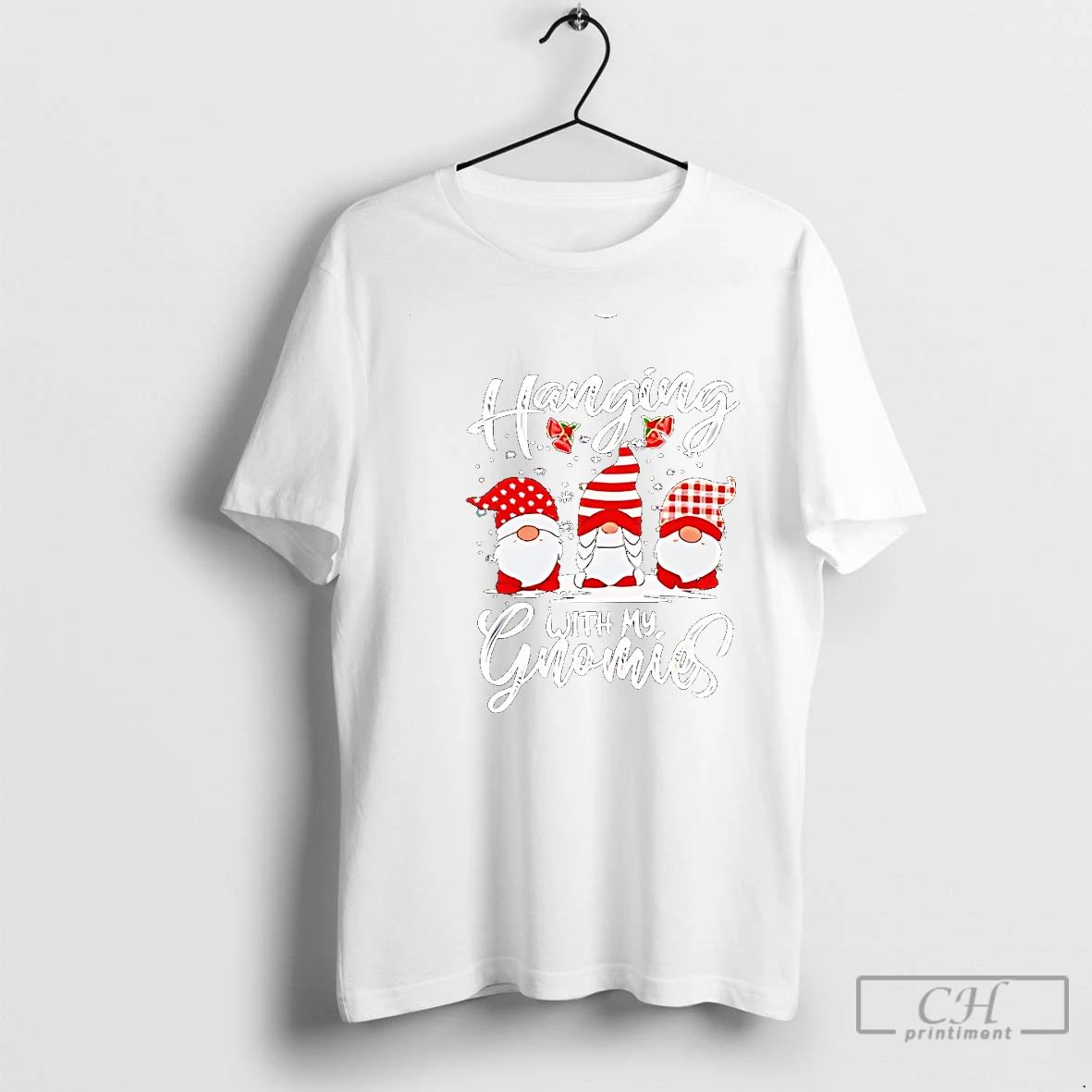 Classic Hanging With My Gnomies Xmas T Shirts