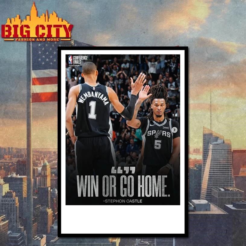 Spurs vs Thuner Win Or Go Home Finals Game Poster Shirt