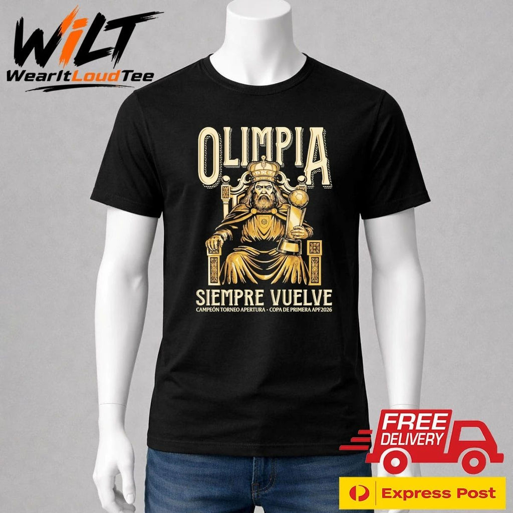 Olimpia Siempre Vuelve 48 Campeón Torneo Apertura 2026 Shirt