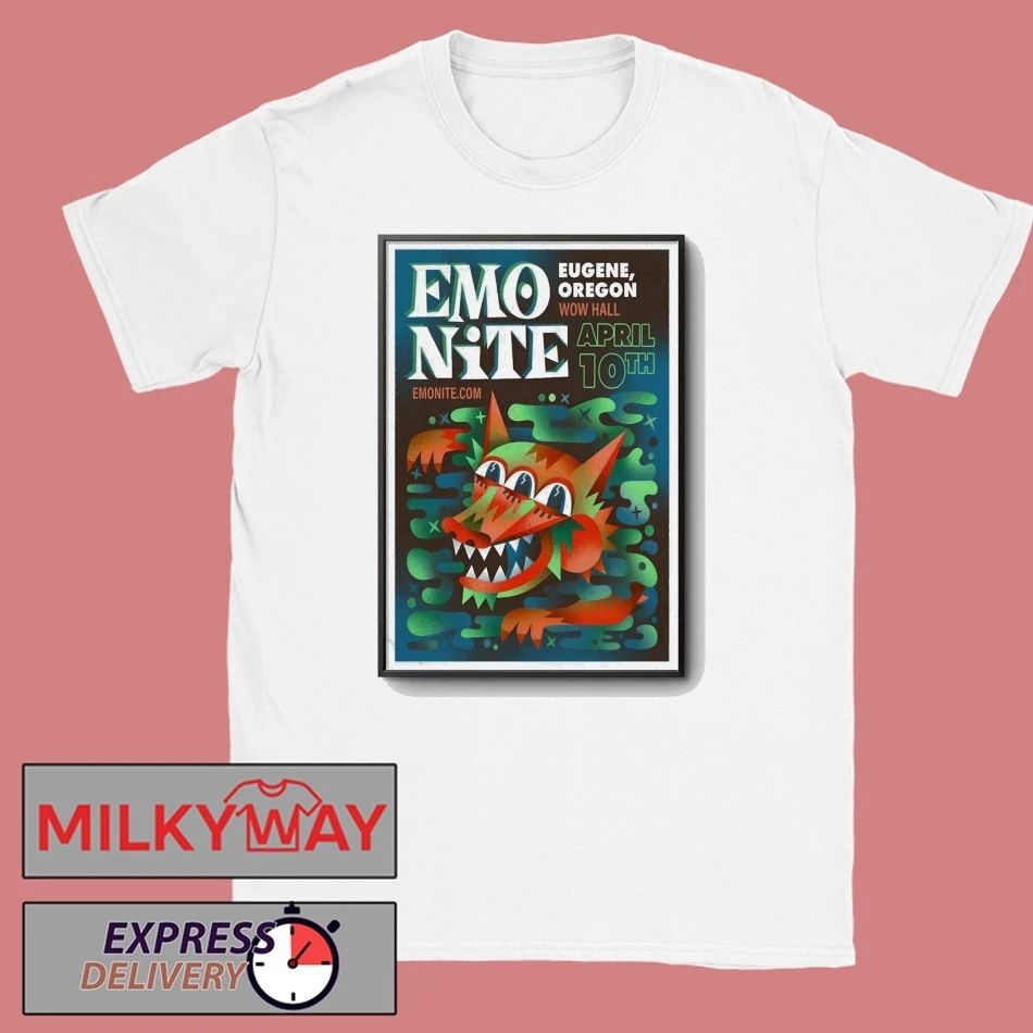 Emo Nite Apr 10 2026 WOW Hall in Eugene OR Poster shirt