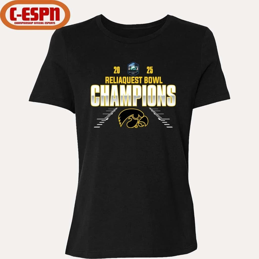Iowa Hawkeyes Reliaquest Bowl Champions 2025 Shirt