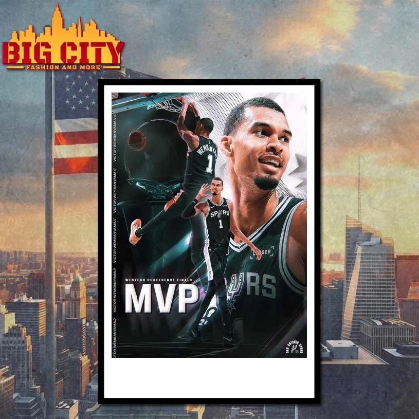 Victor Wembanyama San Antonio Spurs 2026 NBA Western Conference Finals MVP Poster Shirt