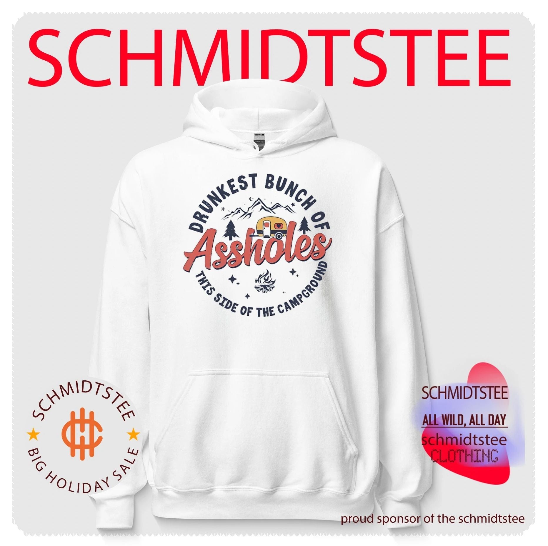 Drunkest bunch of assholes this side of the campground graphic shirt