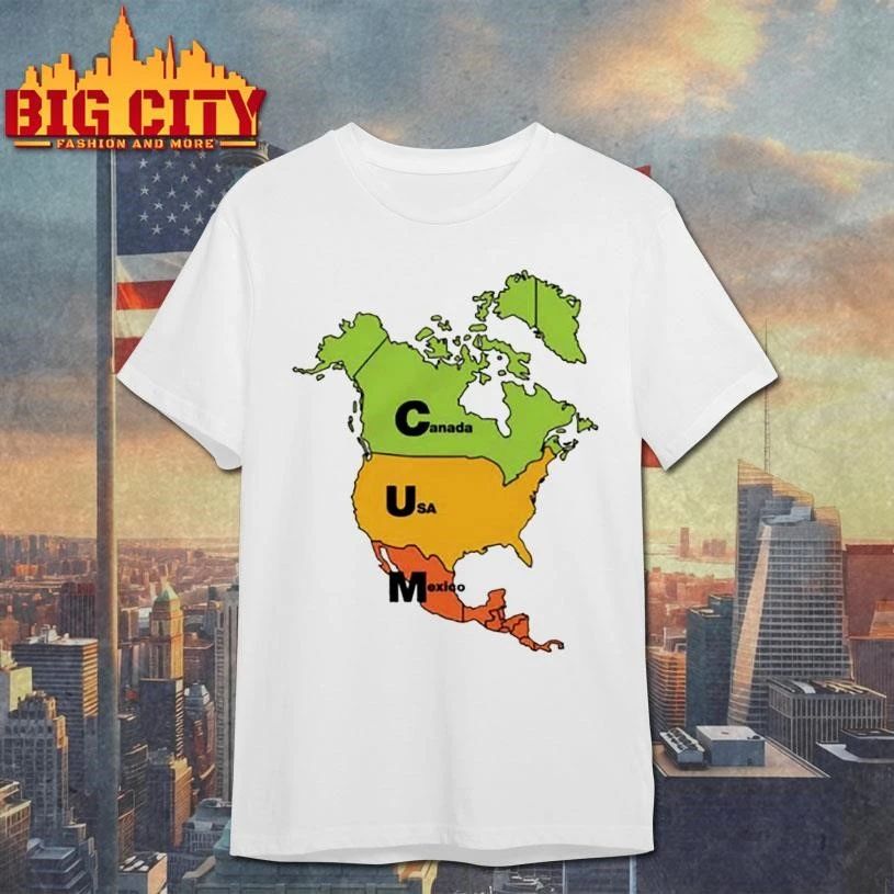 Cum Map Canada, USA and Mexico Shirt