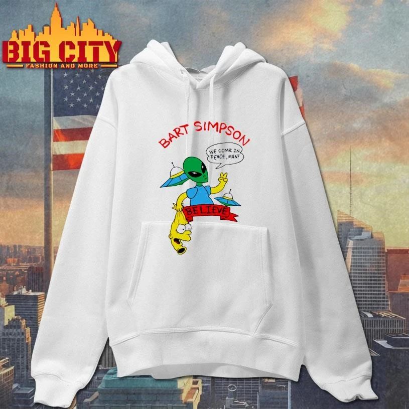 Bart Simpson We Come In Peace, Man Shirt