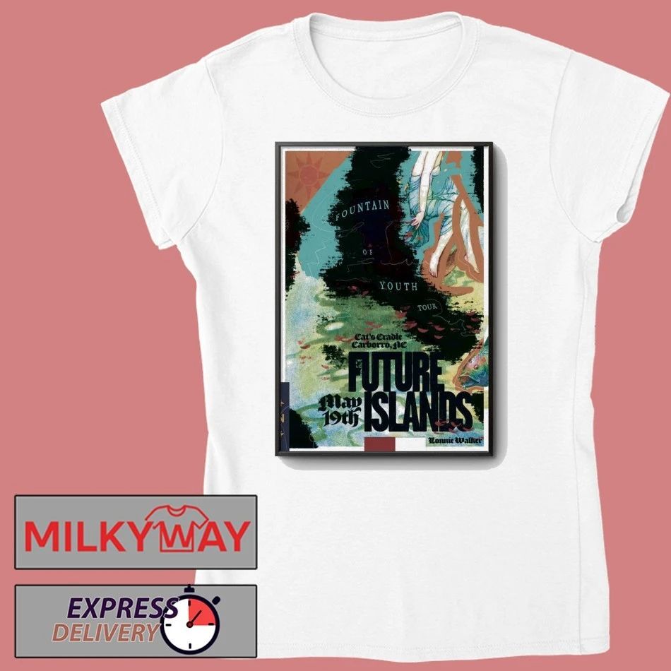 Future Islands 5 19 2026 Carrboro NC Poster shirt