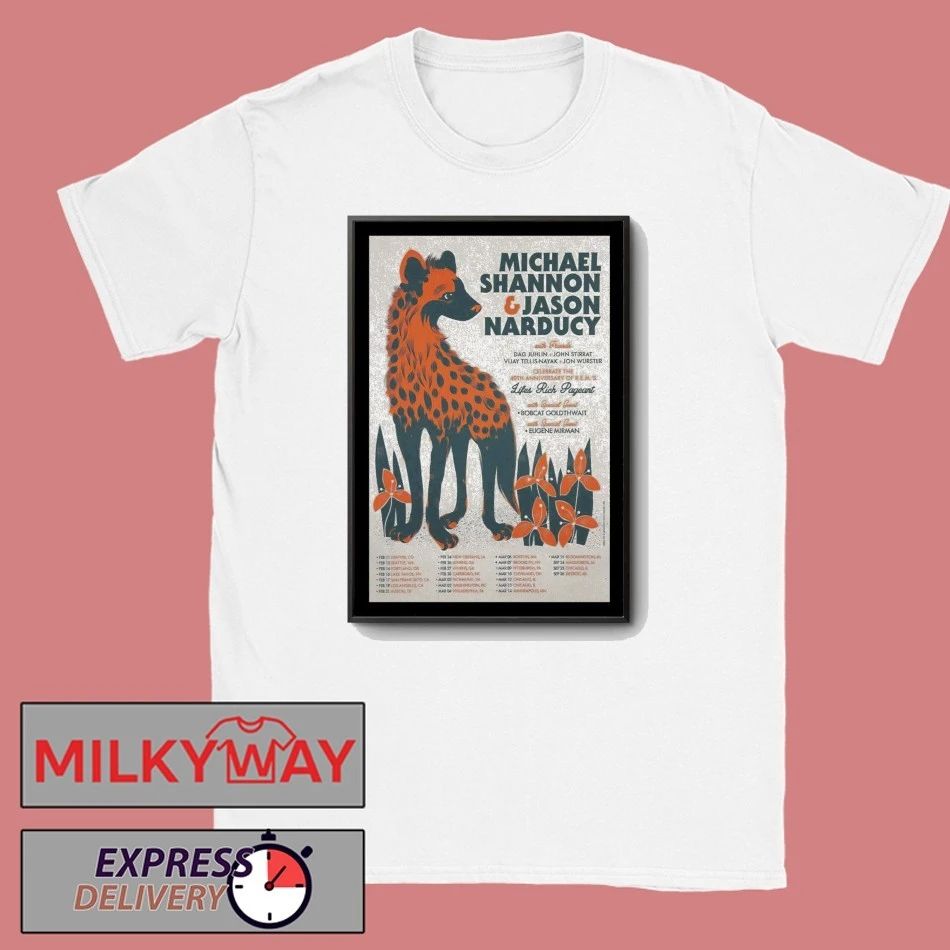 Michael Shannon, Jason Narducy & Friends Lifes Tour 2026 Poster shirt