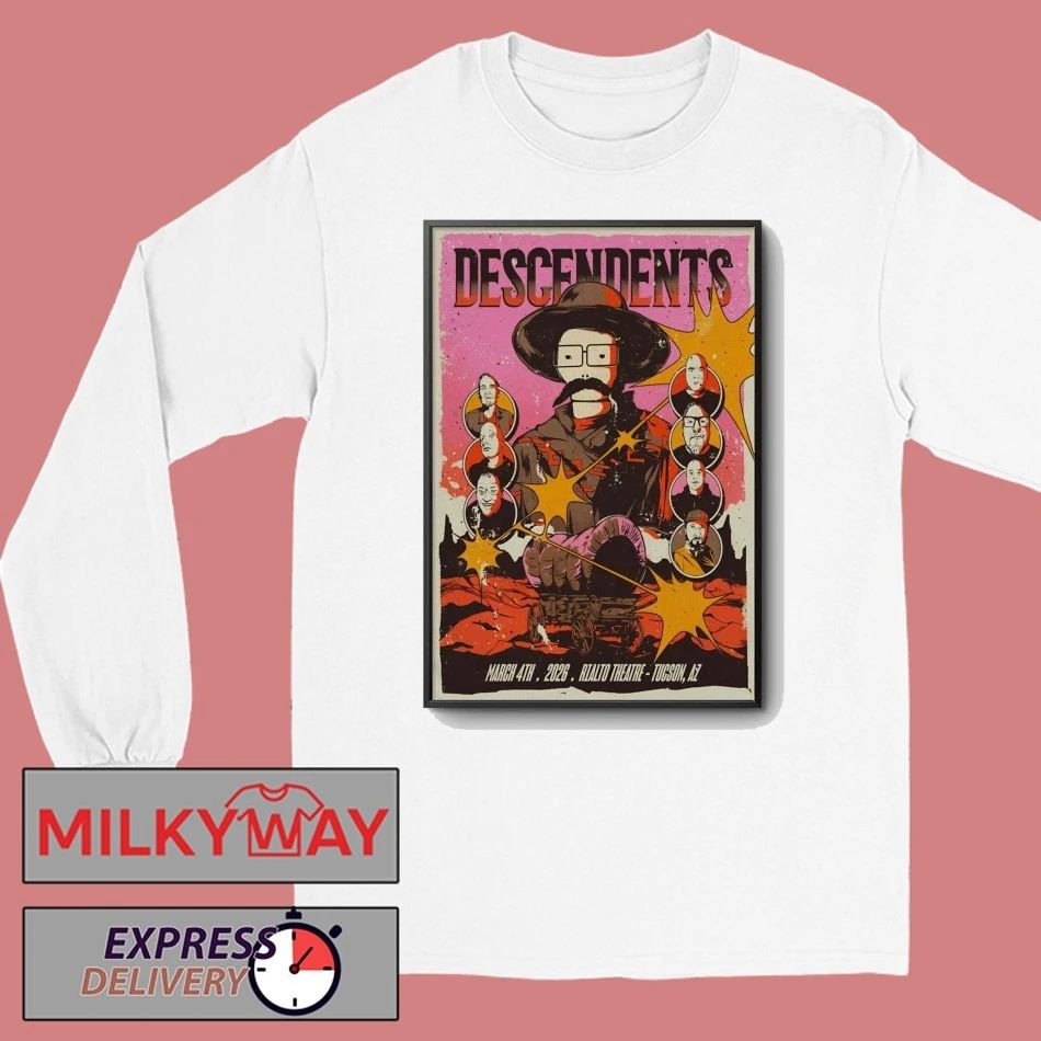 Descendents Tucson AZ On Mar 4 2026 Tour Poster shirt