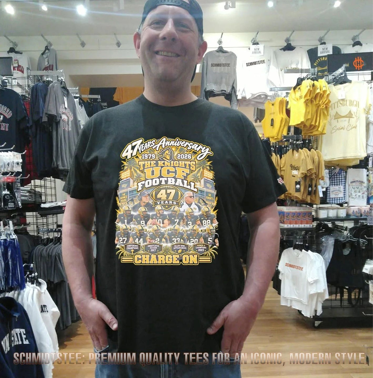 UCF Knights Football 47 years Anniversary 1979-2026 Charge On shirt
