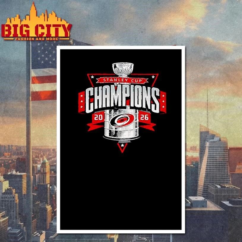 Carolina Hurricanes Stanley Cup Champions 2026 hockey tournament T Shirt