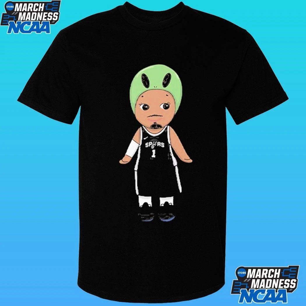 Victor Wembanyama Alien Spurs Chibi Shirt