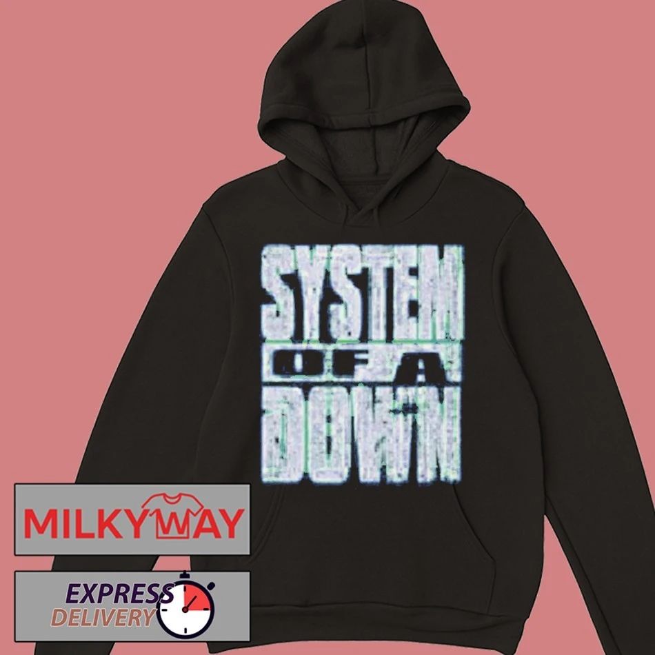 System Of A Down CDMX Mexico 2026 Pop Up Shop Merch At Estadio GNP Seguros On 27 And 28 May 2026 The Hand Blue shirt