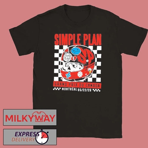 2026 Simple Plan RACE CAR HELMET TOUR Limited shirt