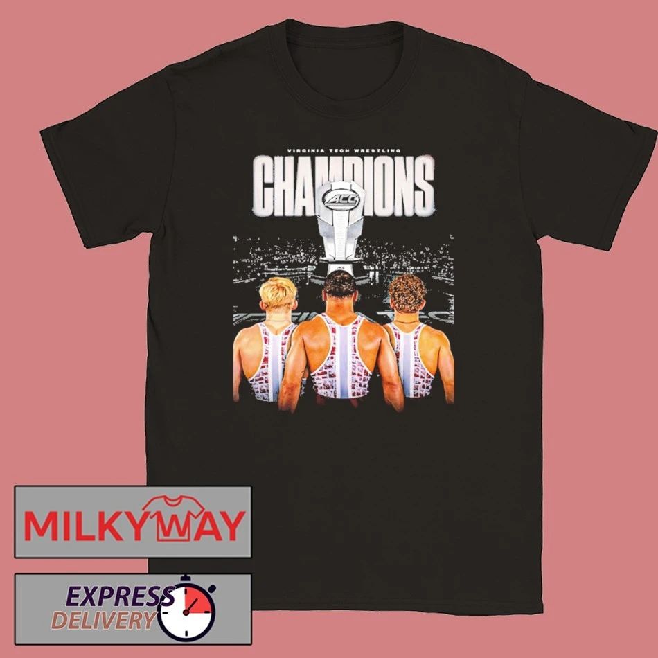 Celebrates Virginia Tech Hokies Wrestling Champions 2026 ACC Men’s Wrestling Tournament shirt