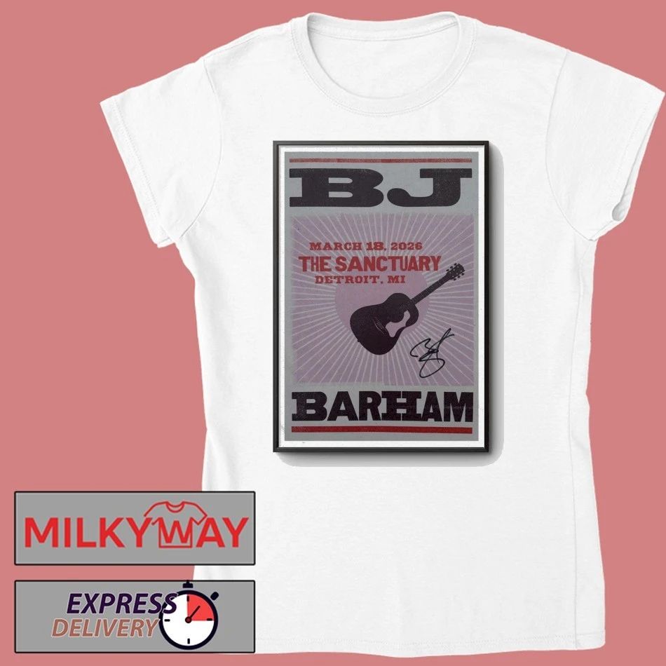 Poster BJ Barham Mar 18 2026 Detroit, MI shirt