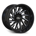 Purge 9114 Black Milled Wheel 22×12 / 8×165.1 BP / -51mm Offset / 125.2mm Hub