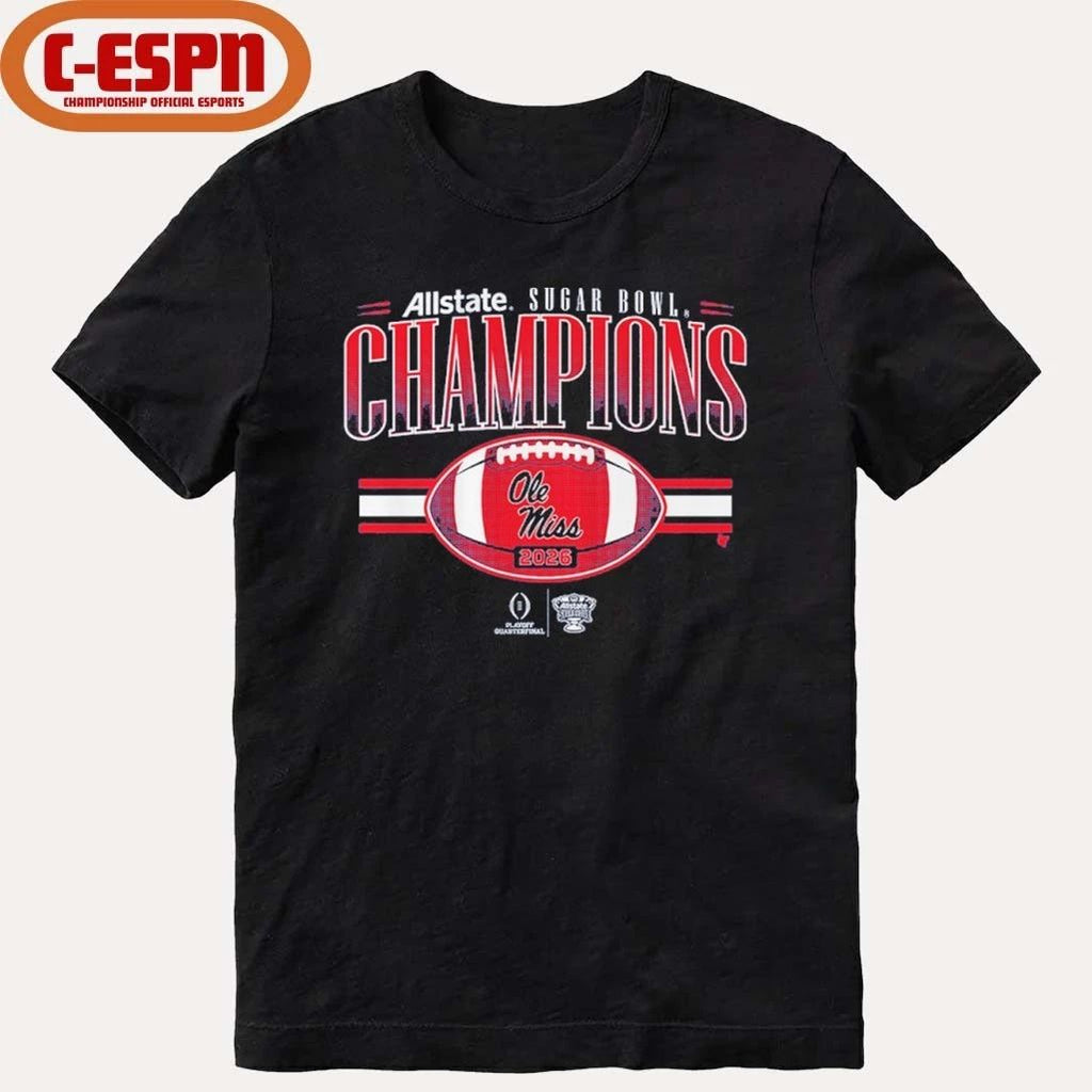 Ole Miss Football CFP Sugar Bowl Champions Shirt