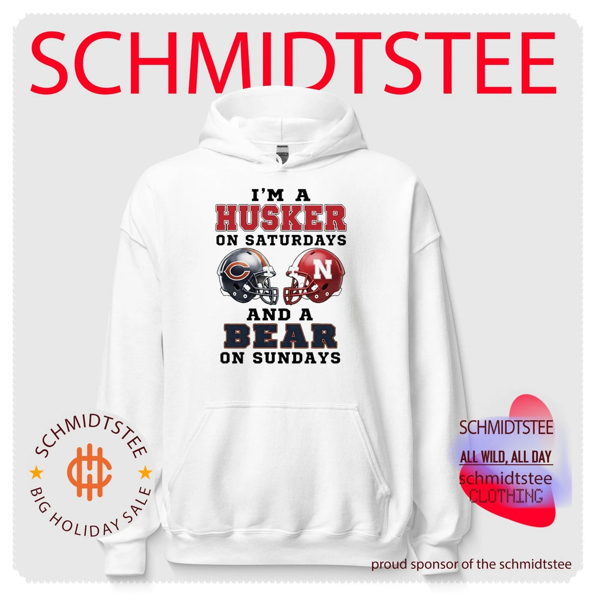 I’m a Husker on Saturdays and a Bear on Sundays shirt