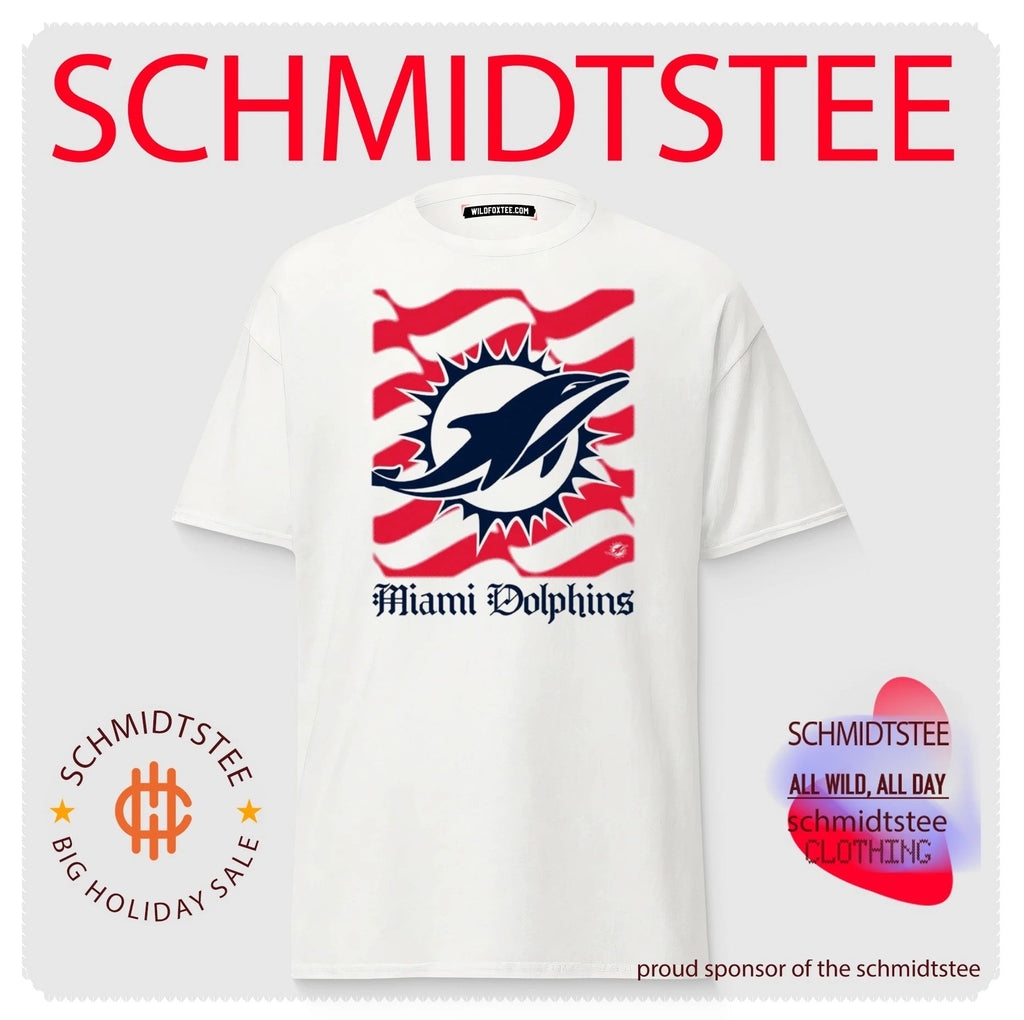 Miami Dolphins American 250th Flag Heritage Wordmark shirt