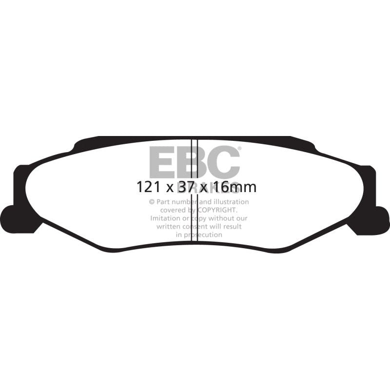 EBC 03-04 Cadillac XLR 4.6 Yellowstuff Rear Brake Pads