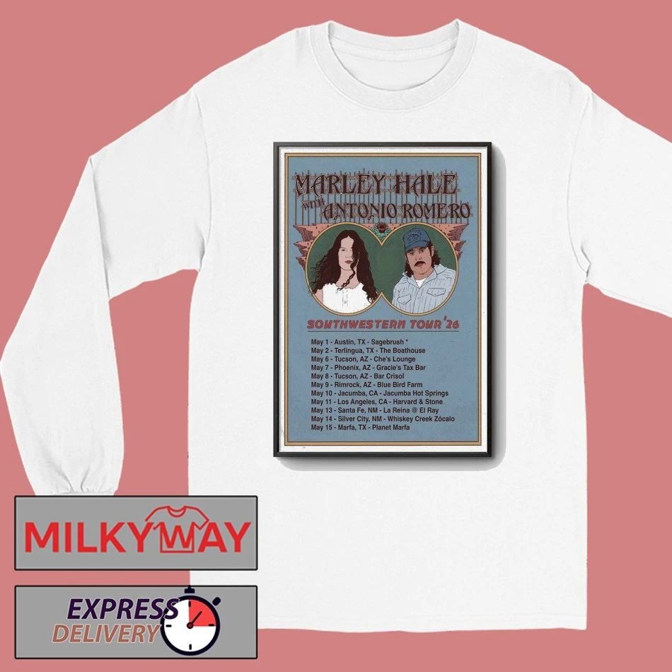 Marley Hale With Antonio Romero Southwestern 2026 Tour Poster shirt