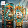 The Dirty Heads Bottle Ship Relic 40oz Insulated Travel Tumbler with Handle