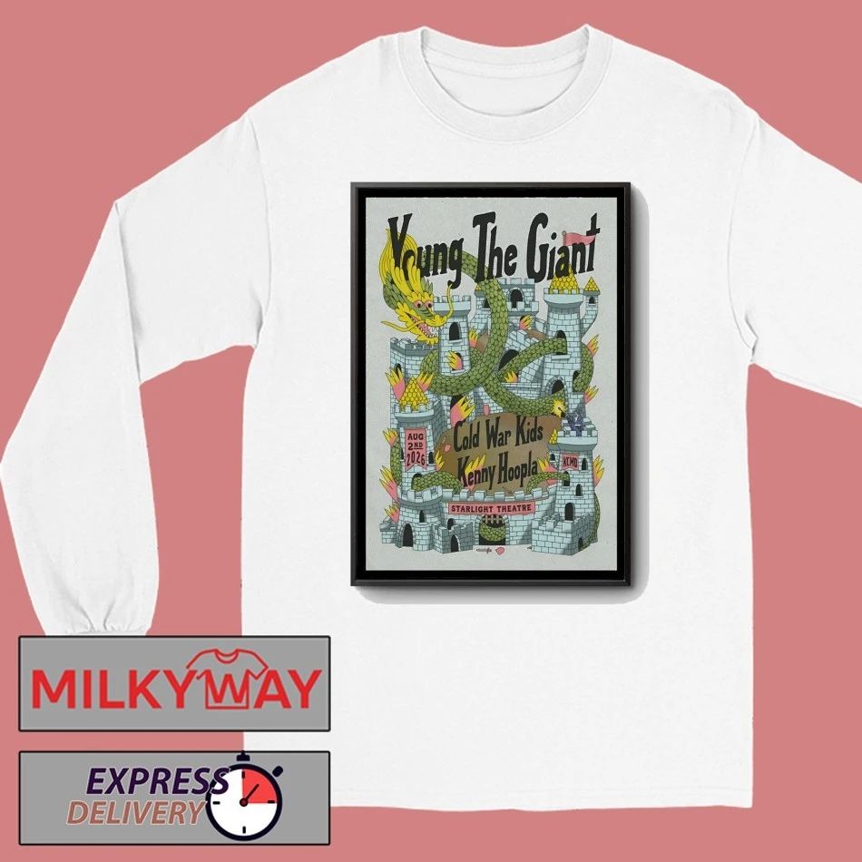 Young The Giant Aug 2 2026 Starlight Theatre in Kansas City MO Poster shirt