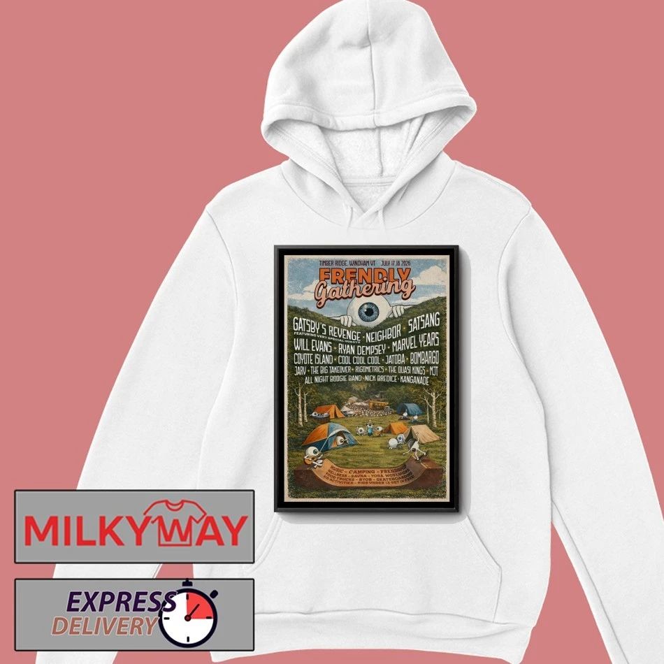 Frendly Gathering Windham VT 7 17-7 18 2026 Poster shirt