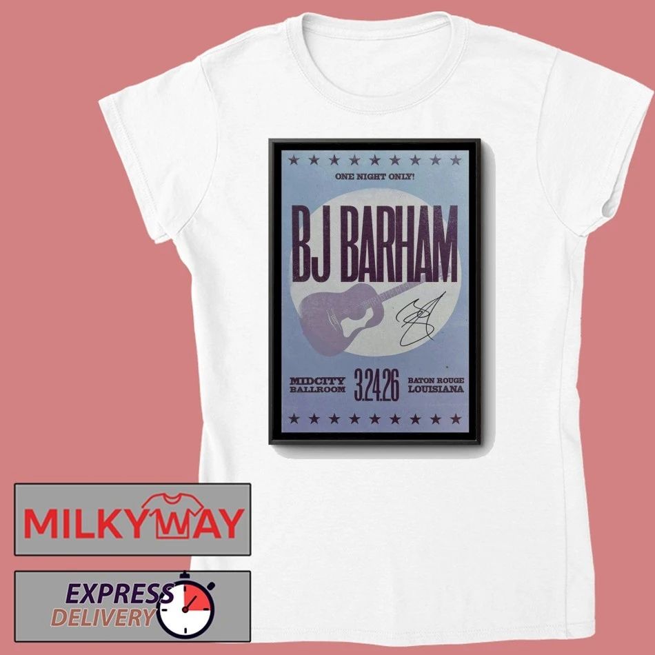 Mar 24 2026 BJ Barham Baton Rouge MidCity Ballroom Poster shirt