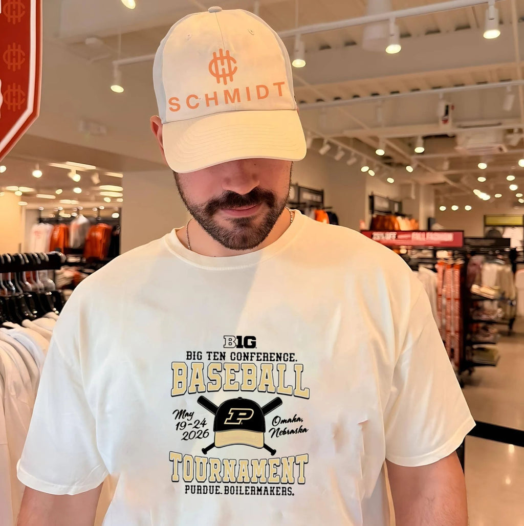 Purdue Boilermakers 2026 Big Ten Baseball Tournament Participant hat shirt