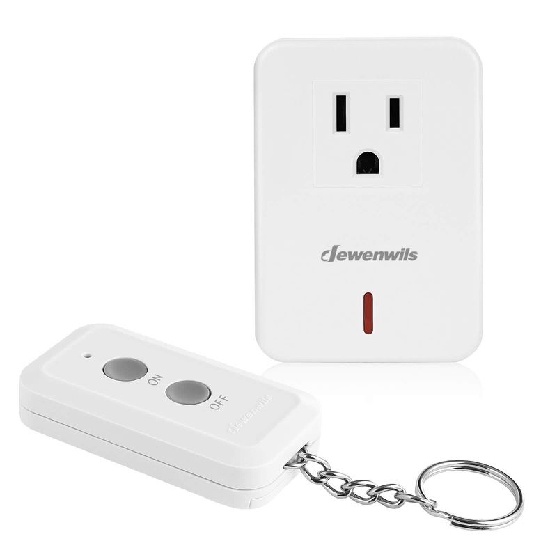 DEWENWILS Indoor 100ft Programmable Wireless Remote Control Outlet–SHRS101B1