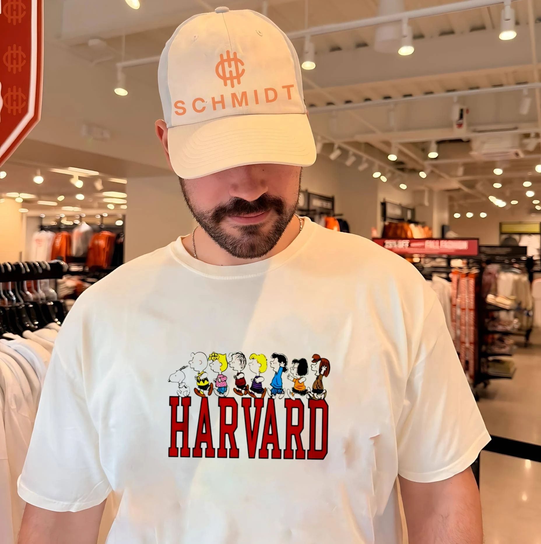 Harvard Woodstock And Peanuts Gang Shirt