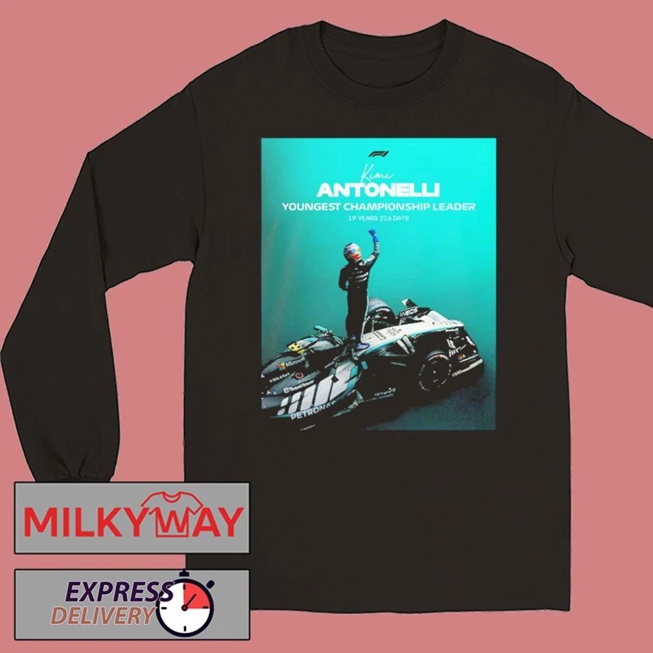 Congrats Kimi Antonelli Mercedes AMG Petronas F1 Youngest Championship Leader Japanese Grand Prix 2026 shirt