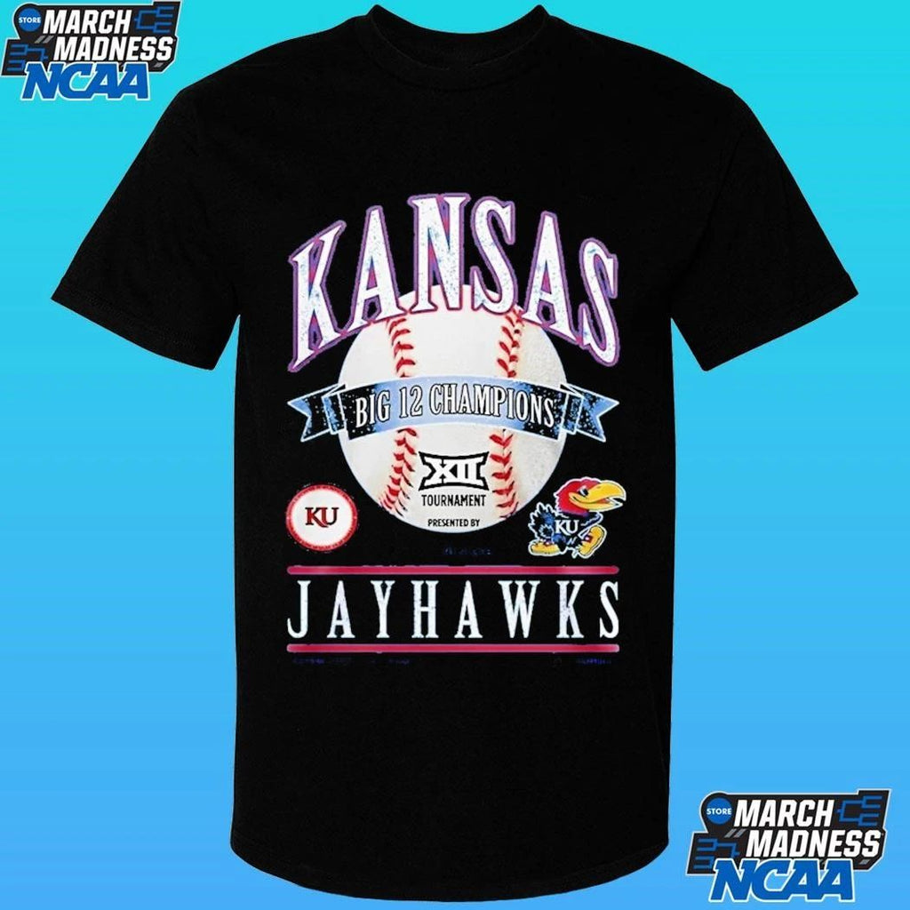 Kansas Jayhawks 2026 Big 12 Baseball Tournament Champions Shirt
