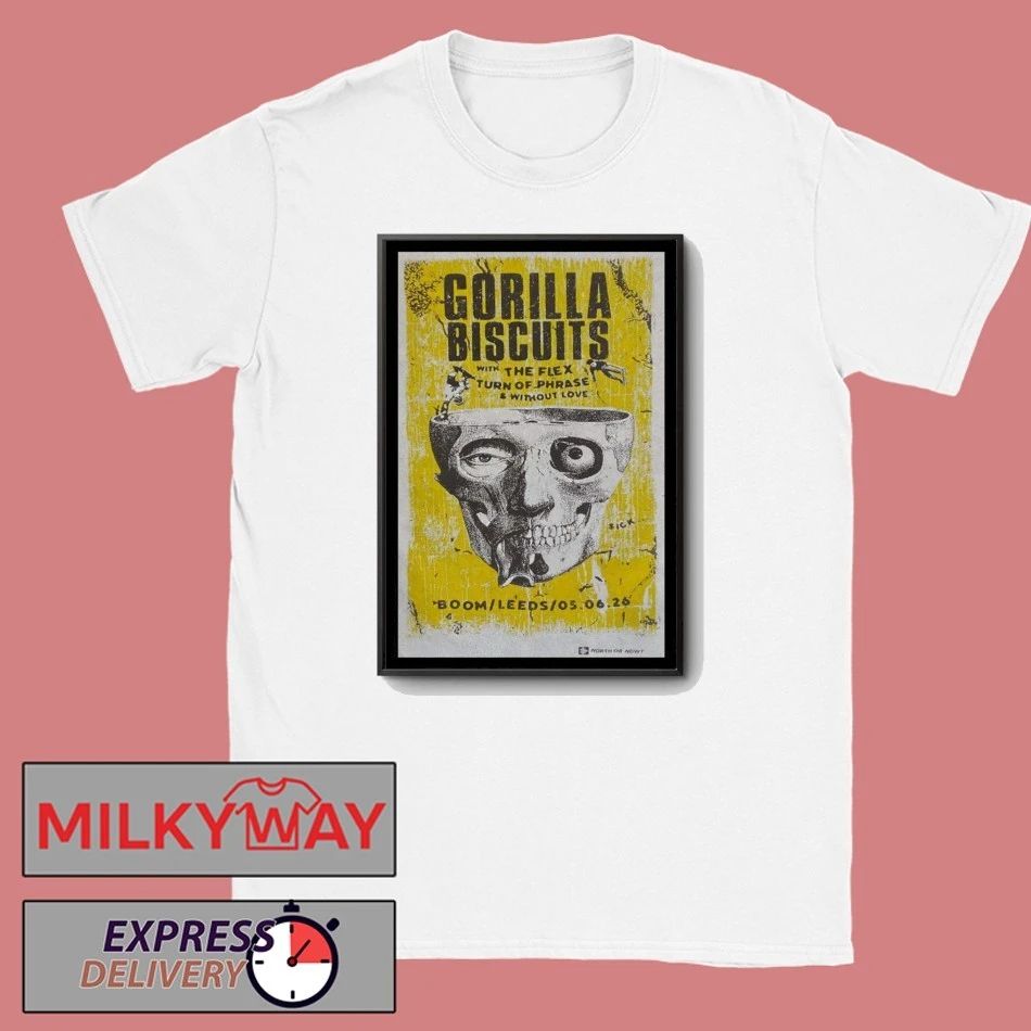 BISCUITS June 5 2026 Tour BOOM in Leeds, UK Concert Poster shirt