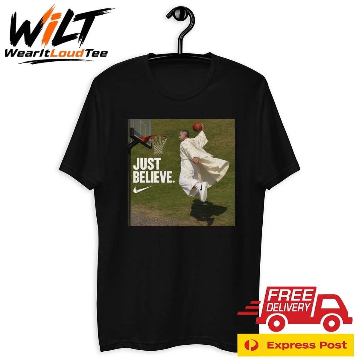 Pope Leo Just Believe Basketball Shirt