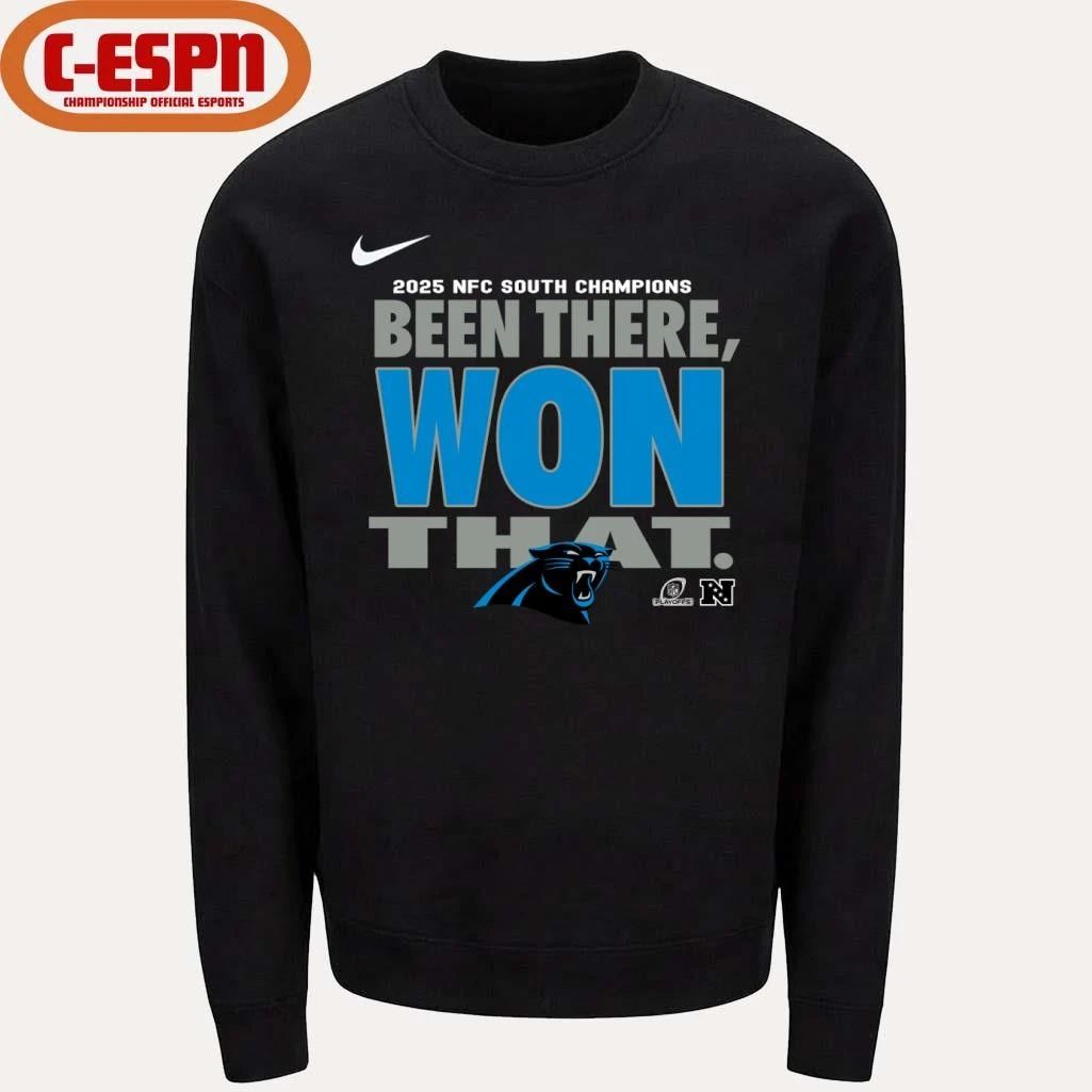 Division Champs Carolina Panthers Been There Won That T-Shirt