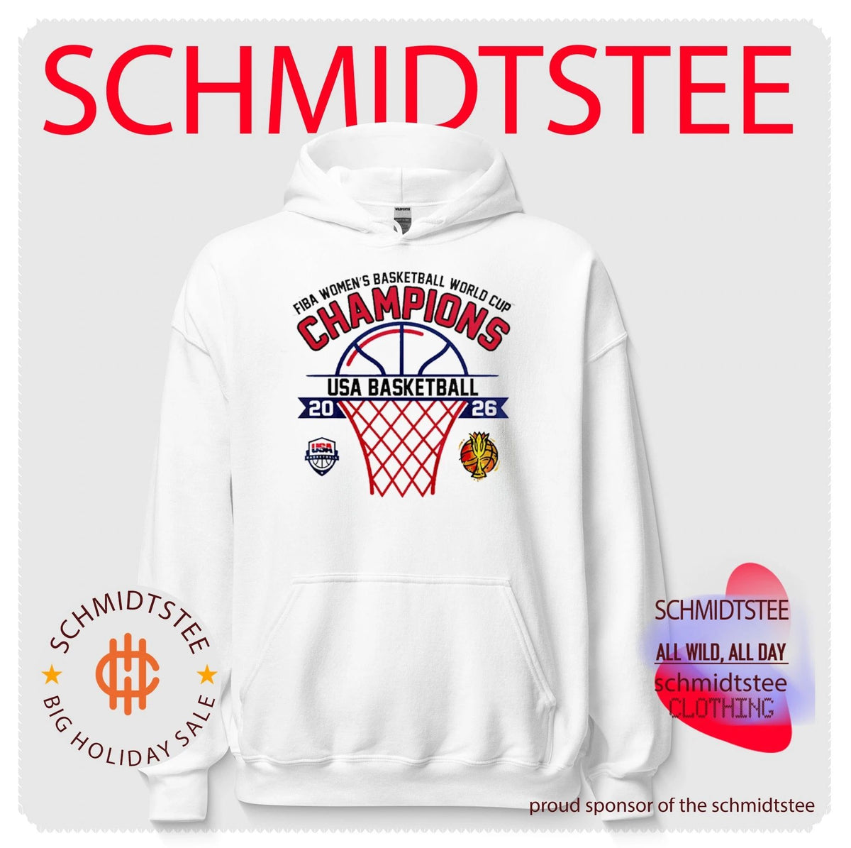 USA Basketball Fiba Women’s Basketball World Cup Champions 2026 shirt