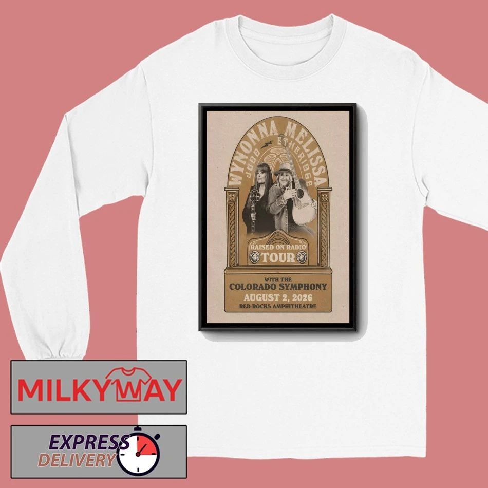 Wynonna Judd and Melissa Etheridge Red Rocks Show On Aug 2 2026 Poster shirt