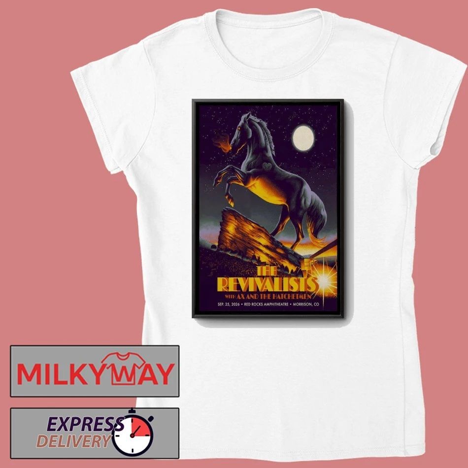 The Revivalists At Red Rocks Amphitheatre On Sept 25 2026 Poster shirt