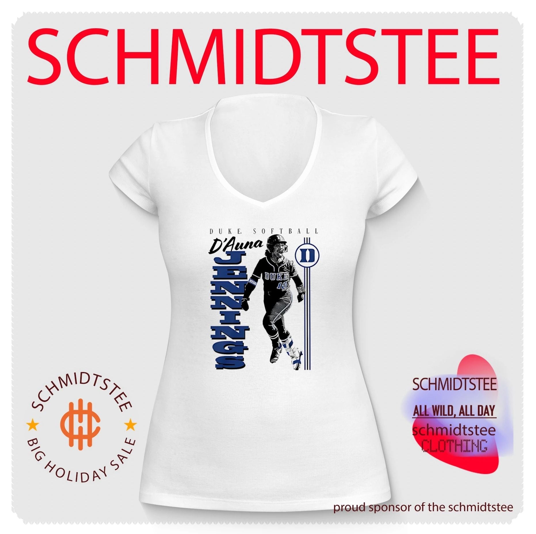 Duke University Duke softball D’Auna Jennings portrait shirt