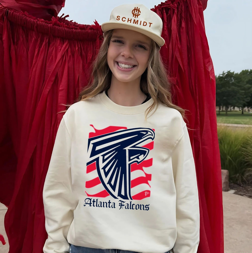 Atlanta Falcons American 250th Flag Heritage Wordmark shirt