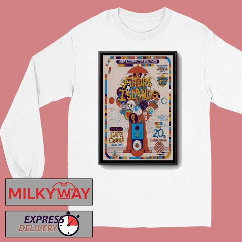 TOUR 5 20 2026 Future Islands Carrboro Poster LIMITED shirt