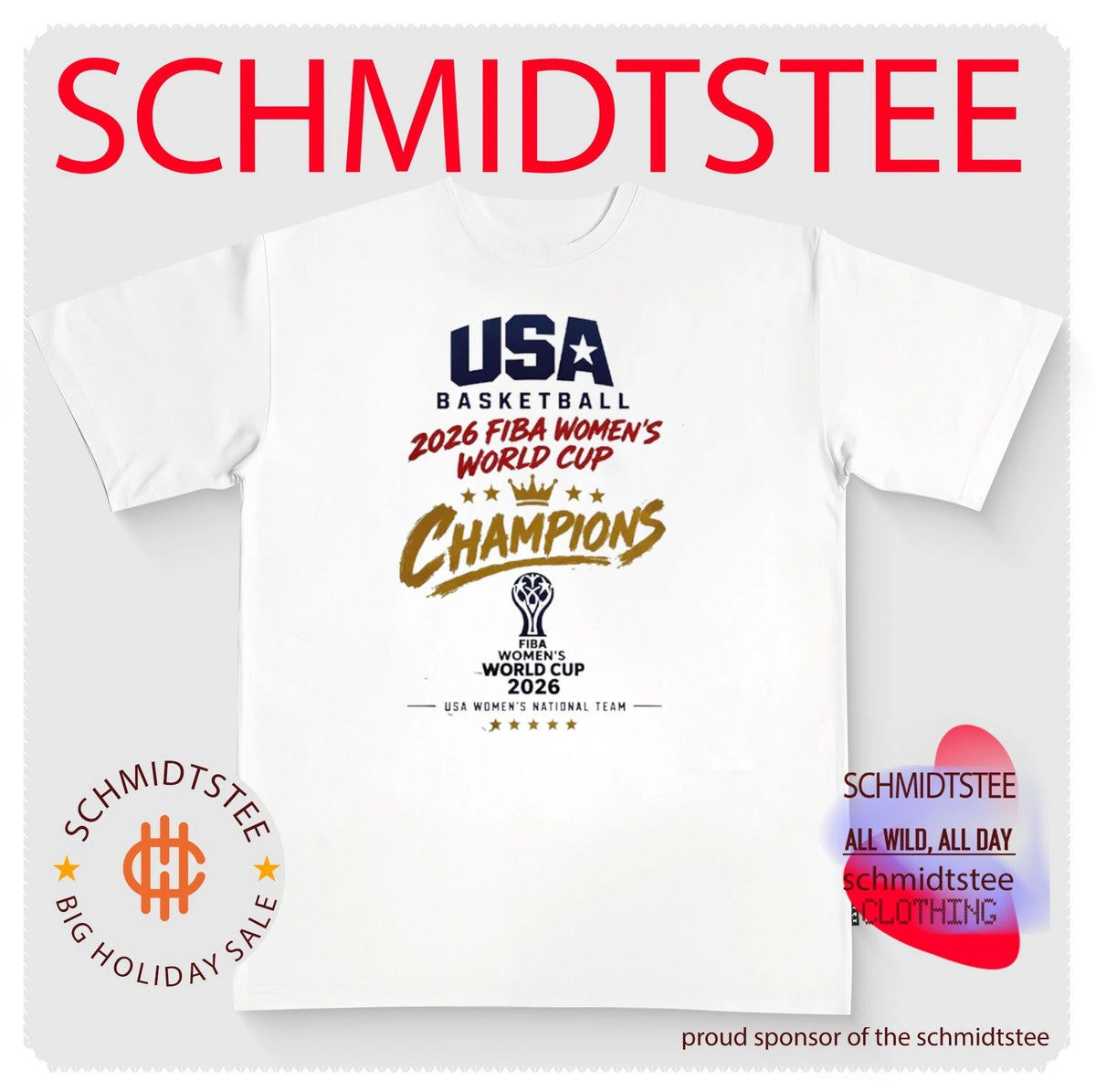 USA Basketball 2026 Fiba Women’s World Cup Champions Victory shirt