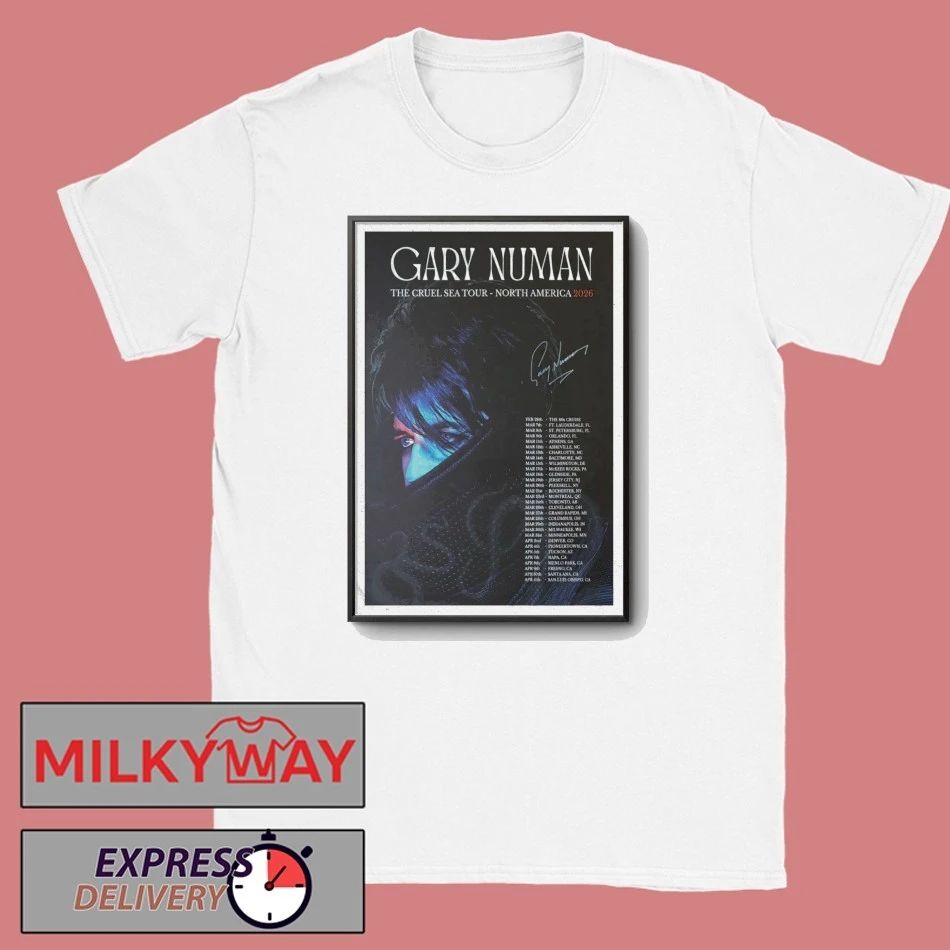 Gary Numan The Cruel Sea Tour North America 2026 Poster shirt