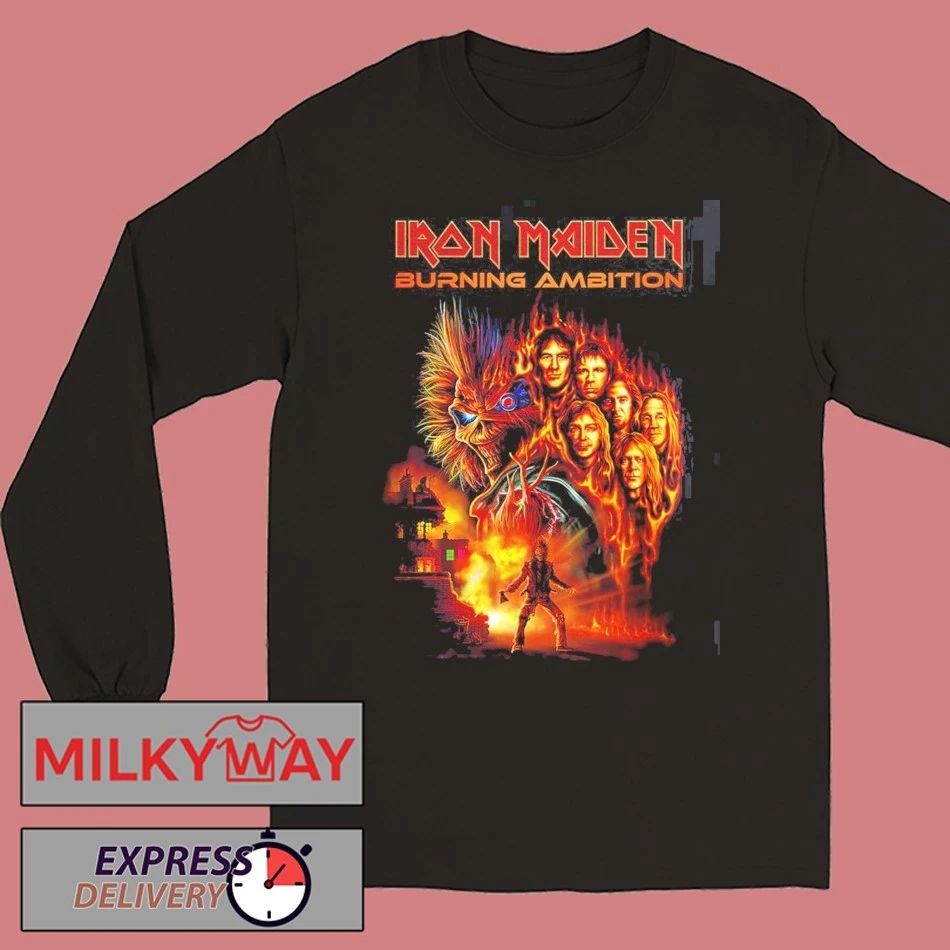 Iron Maiden Burning Ambition Movie Poster T-Shirt